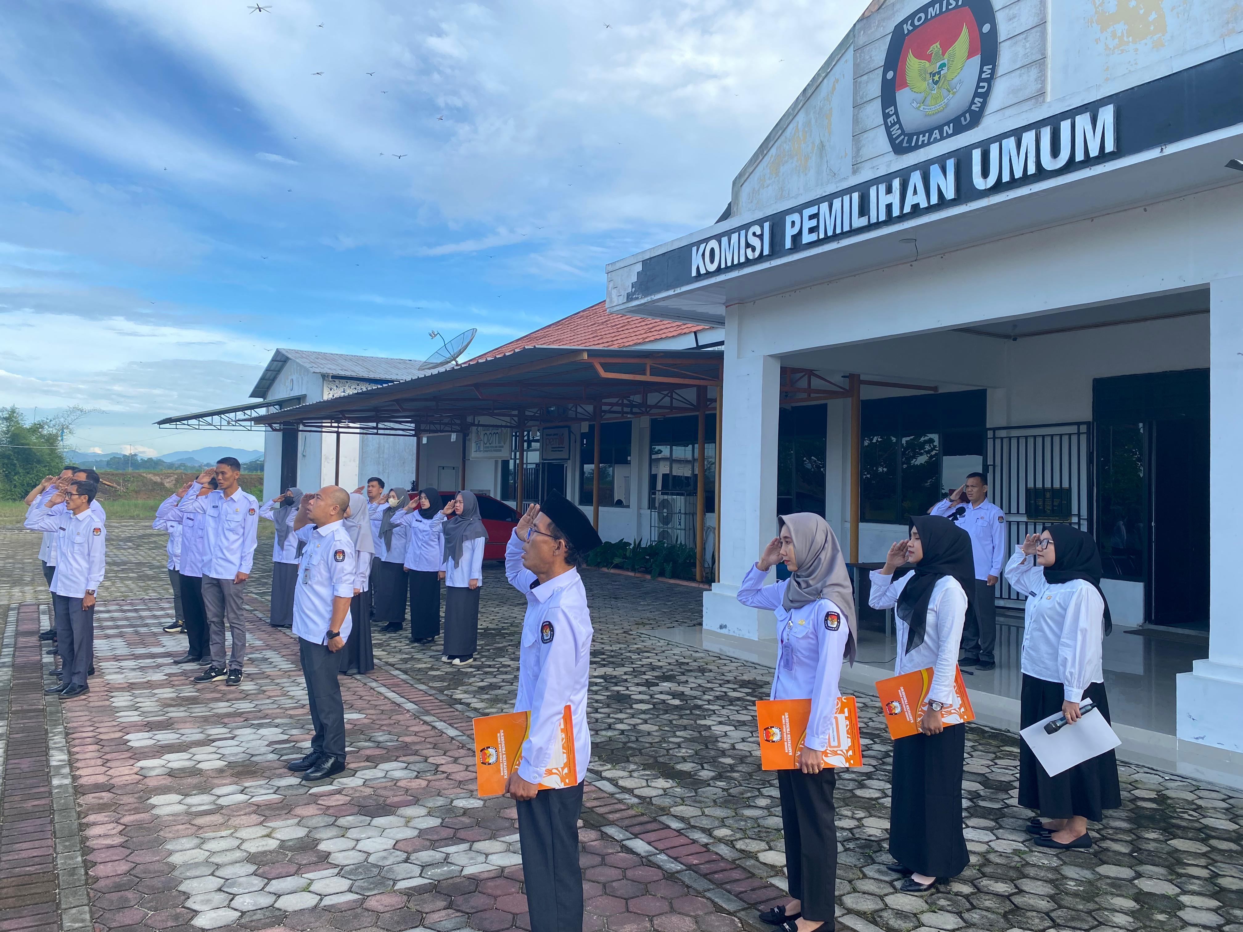 Apel Rutin di lingkungan KPU Pringsewu