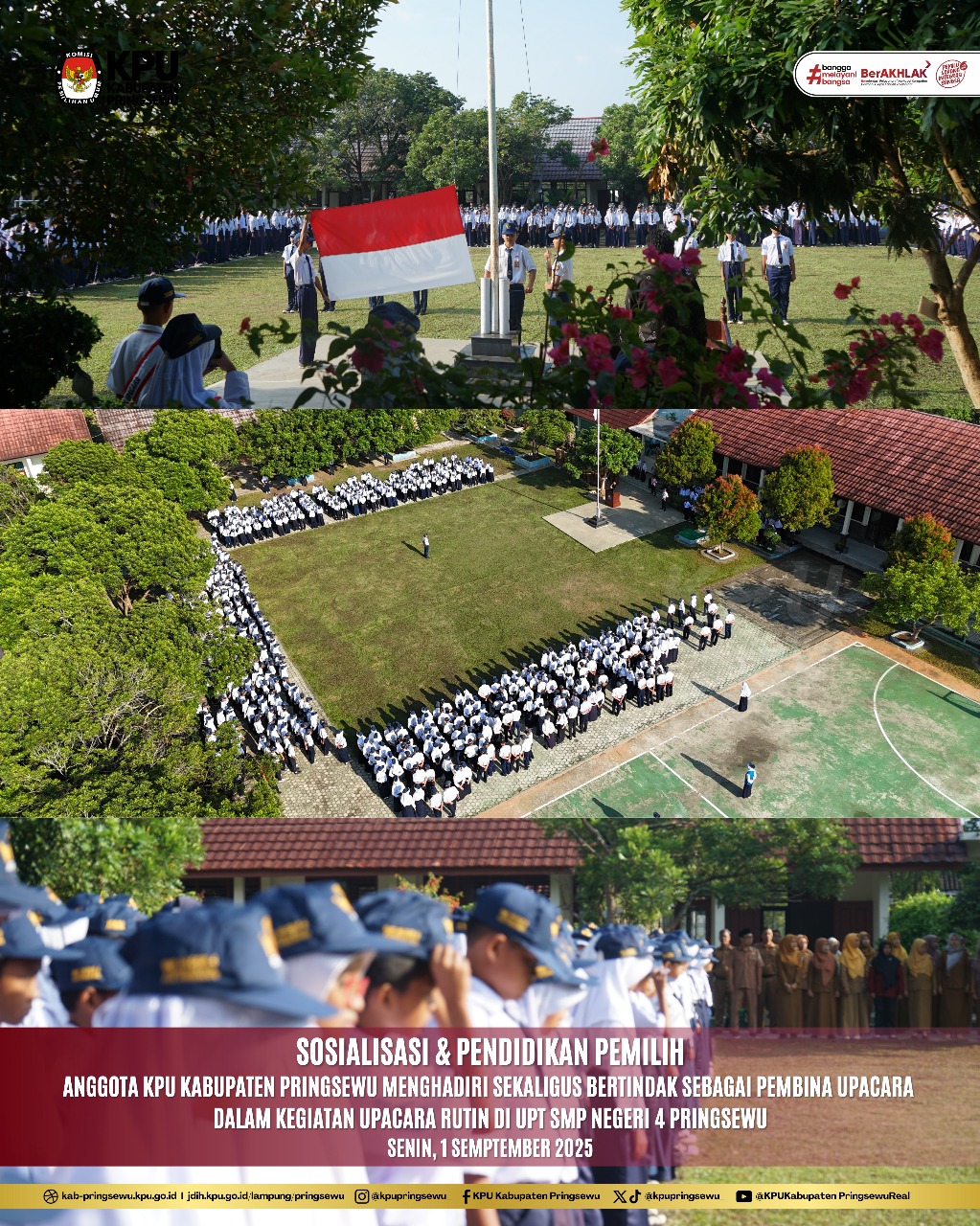 Sosialisasi dan Pendidikan Pemilih SMP N 4 Pringsewu