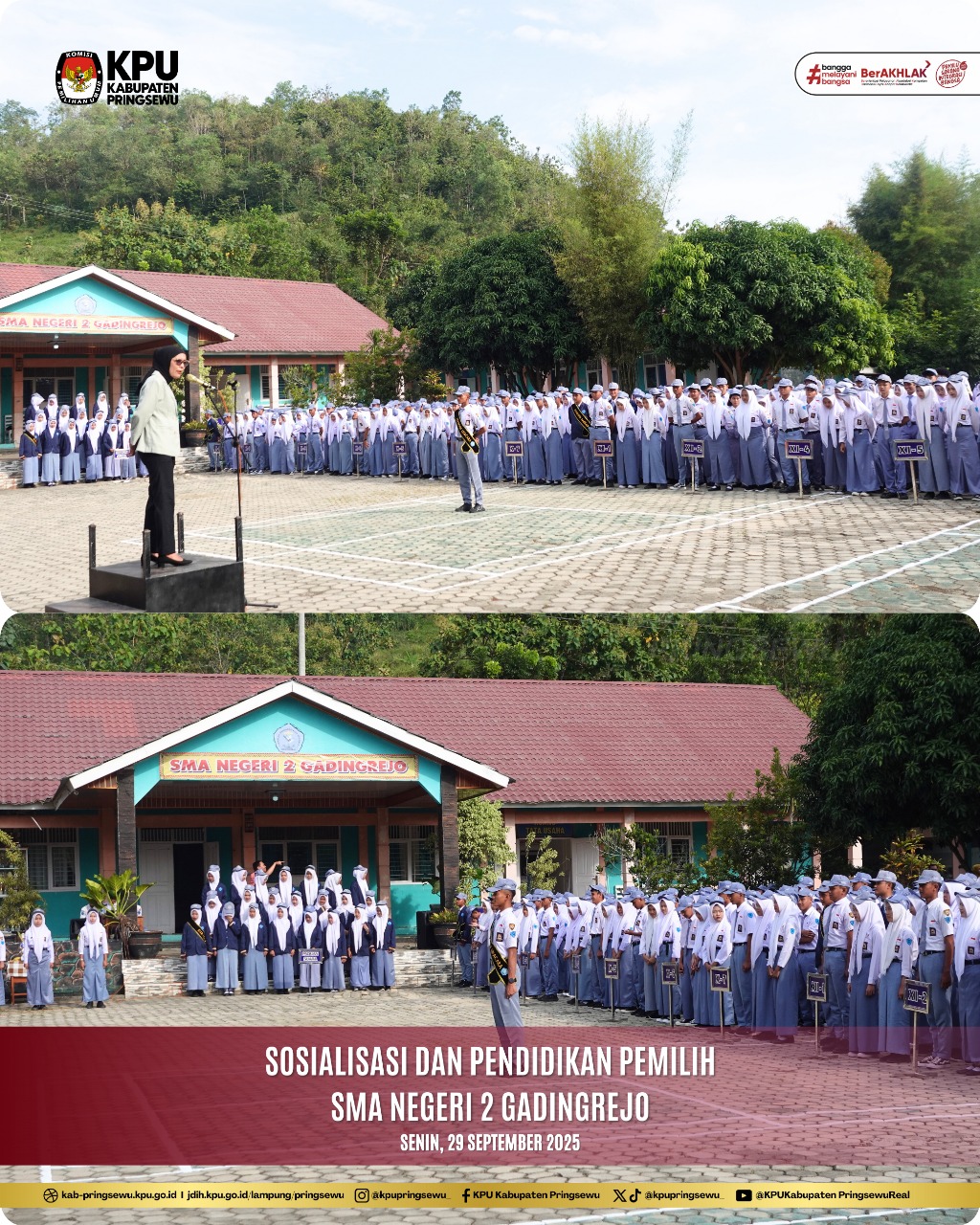 Sosialisasi dan Pendidikan Pemilih di SMA N 2 Gading Rejo