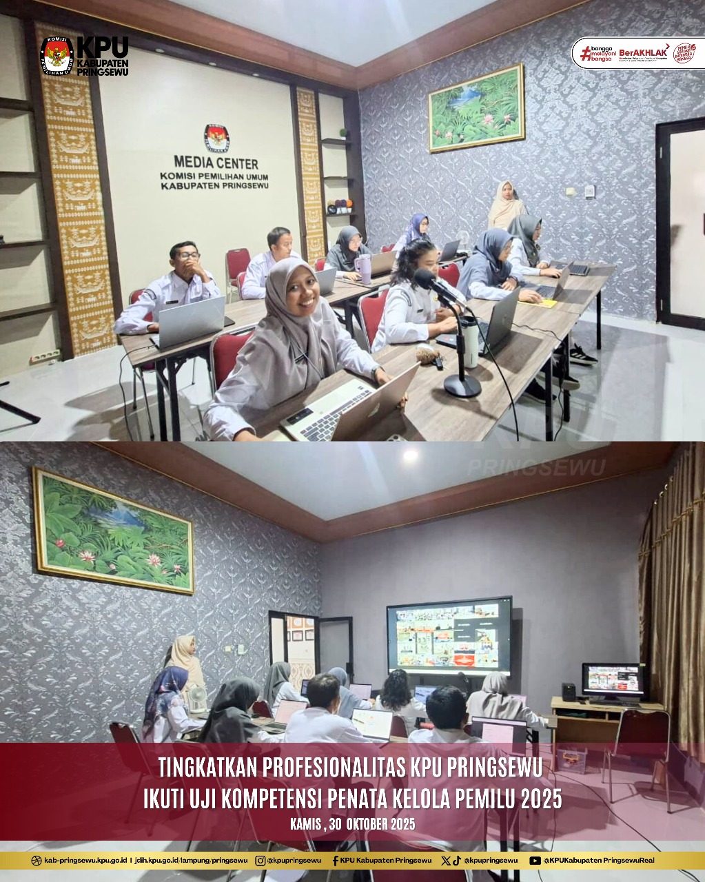 Kegiatan Uji Kompetensi Peroindahan Jabatan Fungsional Penata Kelola Pemilihan Umum