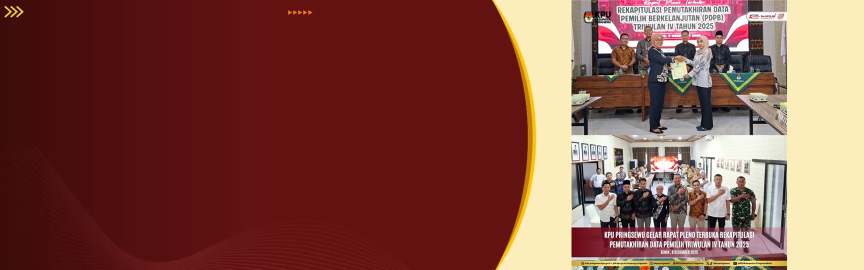 Rapat Pleno  Rekapitulasi Pemutakhiran  Data Pemilih Berkelanjutan  Triwulan IV Tahun 2025
