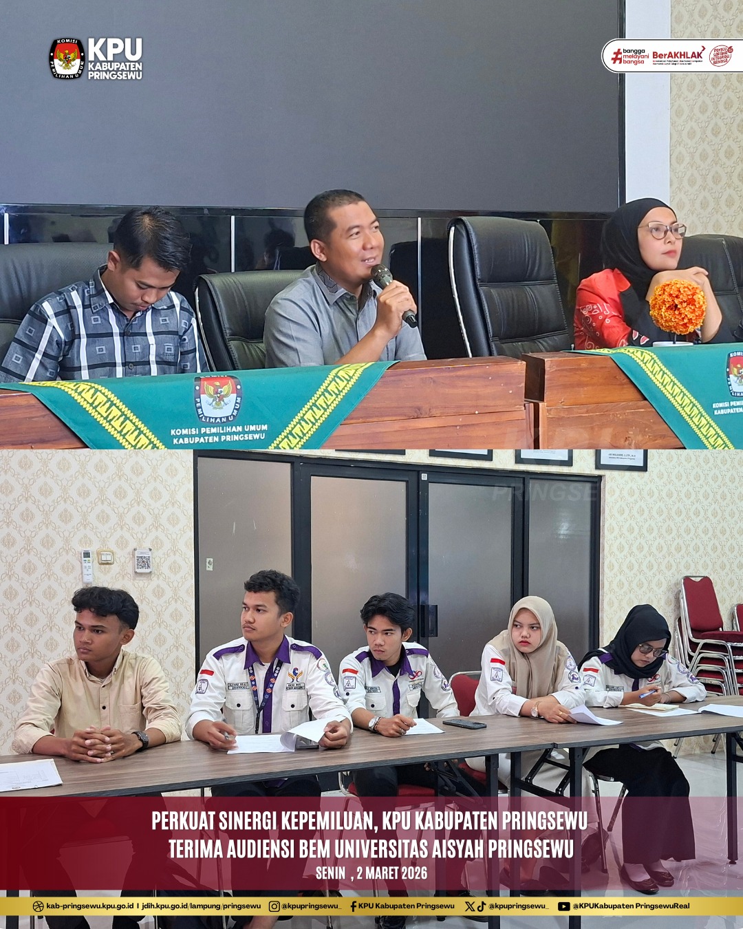 Audiensi BEM UAP Pringsewu