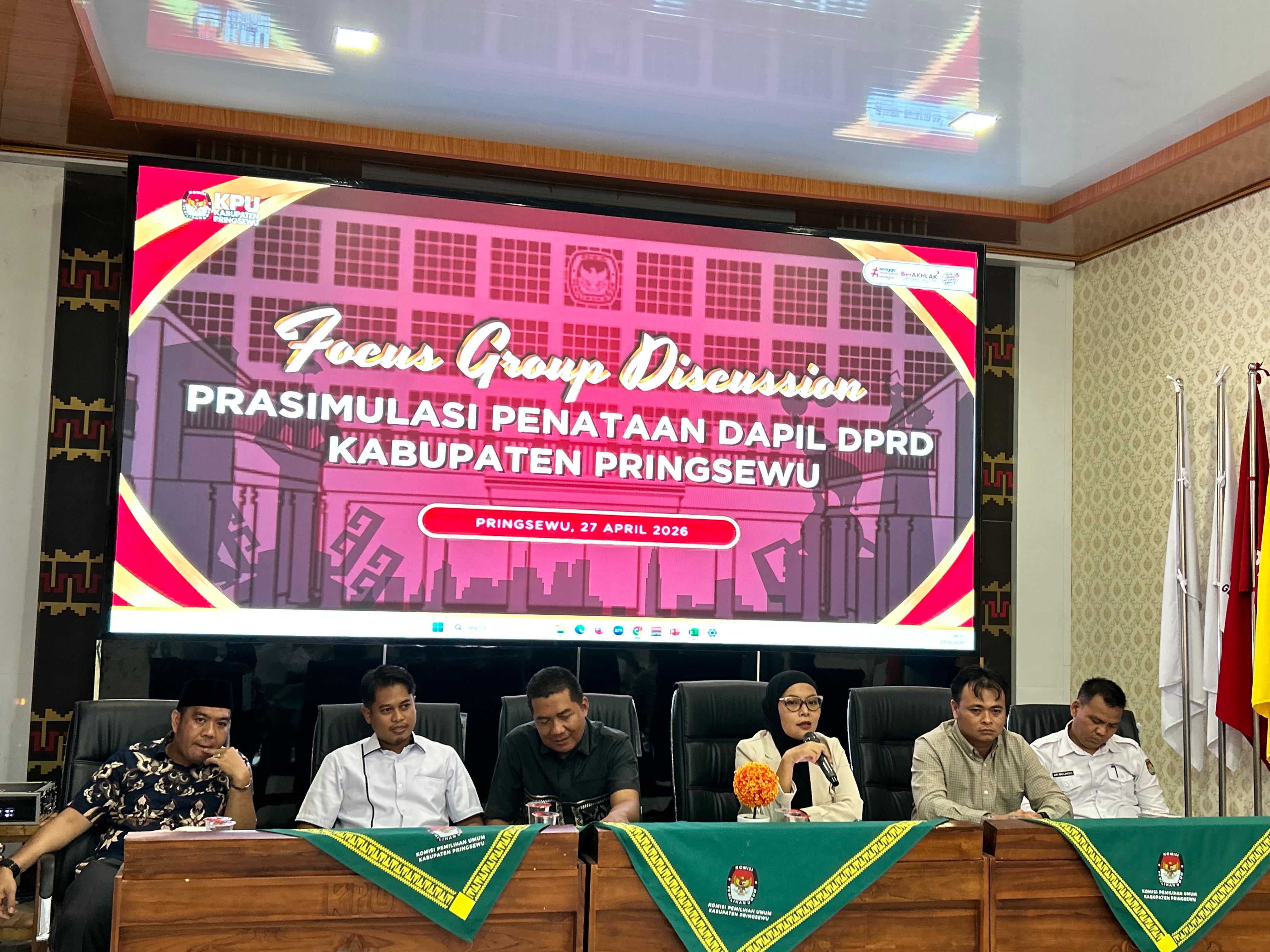 FGD Prasimulasi Penataan Dapil DPRD Kab Pringsewu