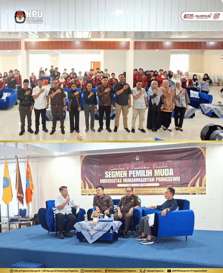 Sosialisasi Pendidikan Pemilih di Universitas Muhammadiyah Pringsewu