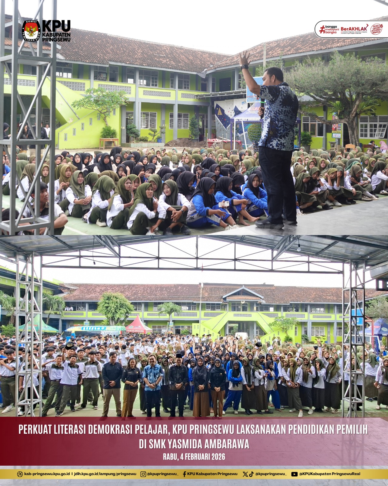 Sosialisasi Pendidikan dan Pemilih Pemula SMK YASMIDA AMBARAWA
