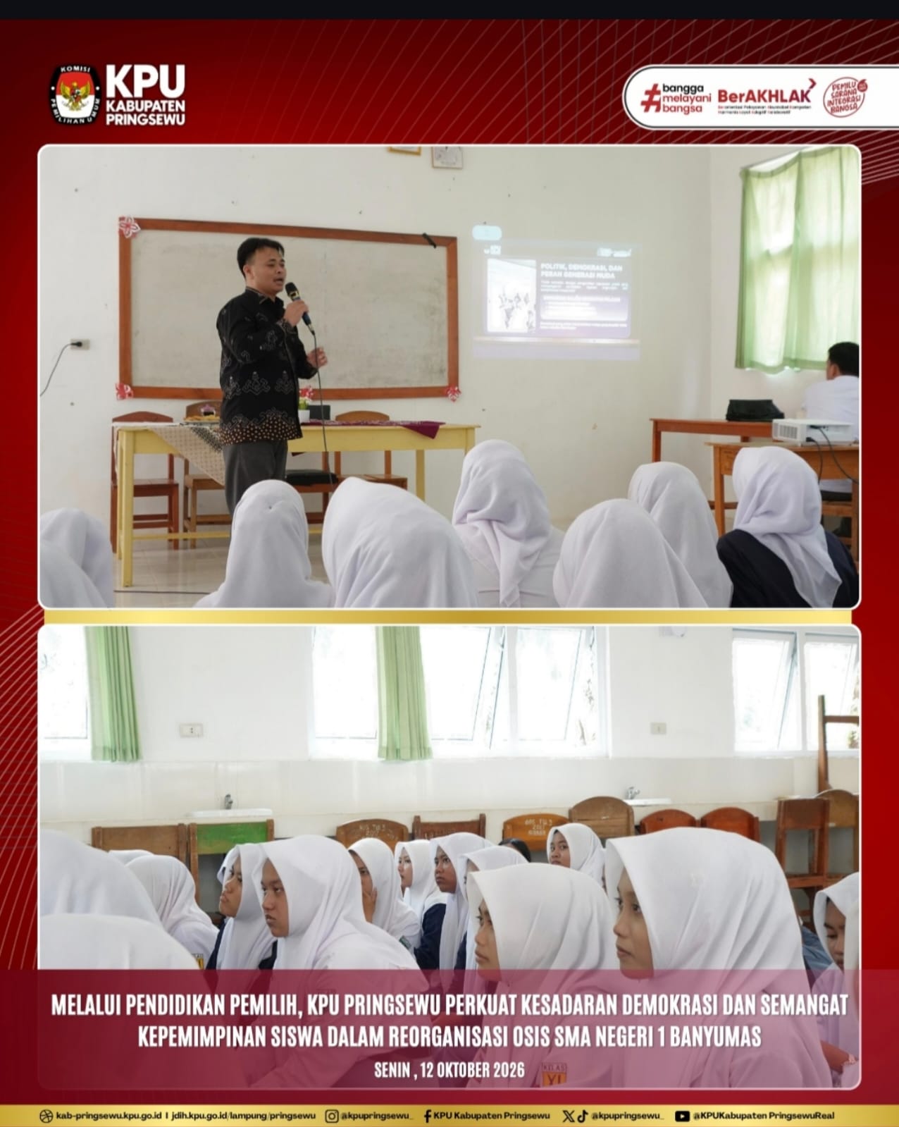 Sosialisasi dan Pendidikan Pemilih SMAN 1 Banyumas